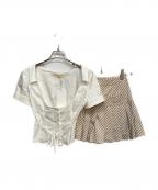 AND MARYアンドマリー）の古着「JAD PLEATS SET UP」｜ホワイト