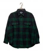 POLO RALPH LAURENポロ・ラルフローレン）の古着「カシミヤチェックネルシャツ」｜ネイビー×グリーン