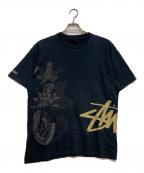stussyステューシー）の古着「Riders Tee」｜ブラック