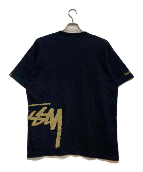 stussy（ステューシー）stussy (ステューシー) Riders Tee ブラック サイズ:実寸参照の古着・服飾アイテム