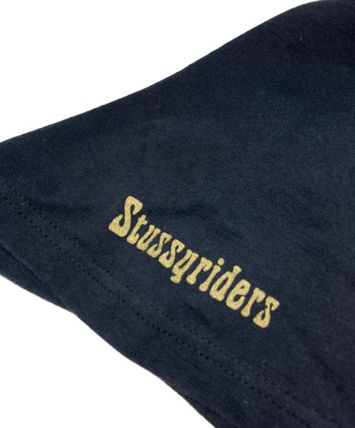 stussy（ステューシー）stussy (ステューシー) Riders Tee ブラック サイズ:実寸参照の古着・服飾アイテム