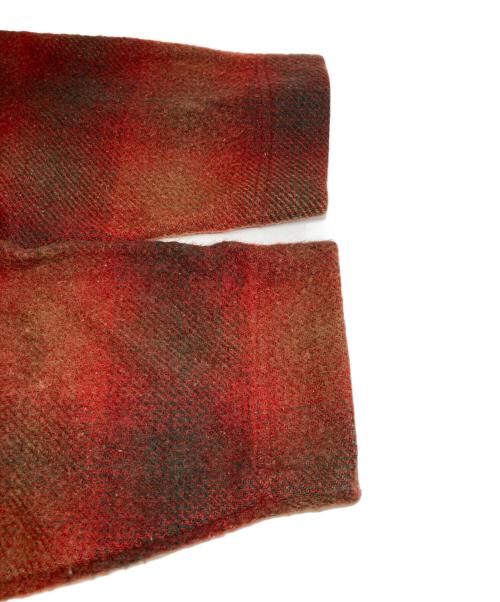 Eddie Bauer（エディーバウアー）Eddie Bauer (エディーバウアー) オンブレチェック ウールジャケット オレンジ サイズ:Mの古着・服飾アイテム