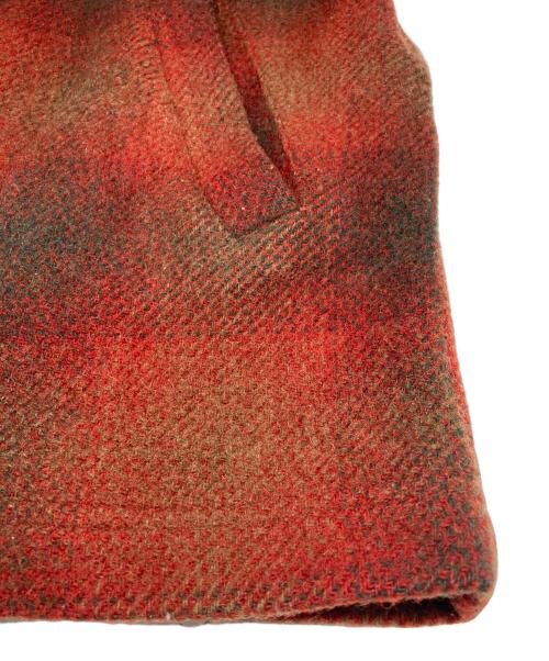 Eddie Bauer（エディーバウアー）Eddie Bauer (エディーバウアー) オンブレチェック ウールジャケット オレンジ サイズ:Mの古着・服飾アイテム