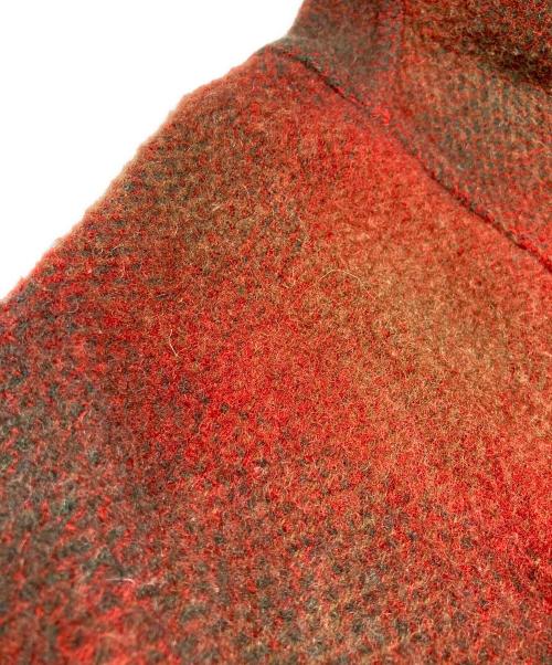 Eddie Bauer（エディーバウアー）Eddie Bauer (エディーバウアー) オンブレチェック ウールジャケット オレンジ サイズ:Mの古着・服飾アイテム