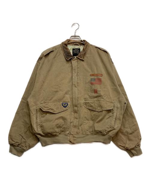 AVIREX（アヴィレックス）AVIREX (アヴィレックス) TYPE A-2 コットン ジャケット カーキ サイズ:ＸＬの古着・服飾アイテム