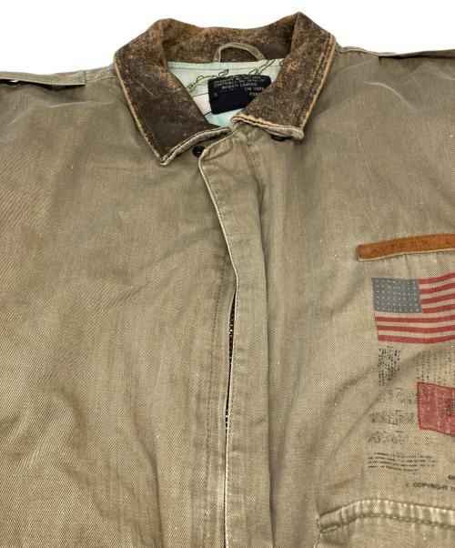 AVIREX（アヴィレックス）AVIREX (アヴィレックス) TYPE A-2 コットン ジャケット カーキ サイズ:ＸＬの古着・服飾アイテム