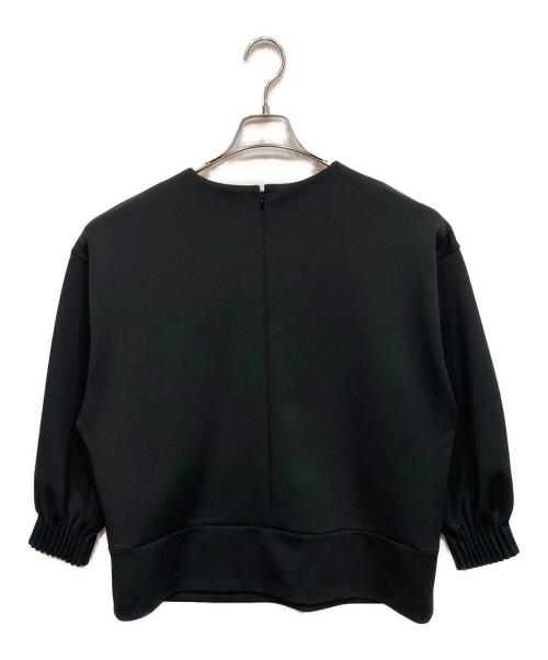 UNITED ARROWS（ユナイテッドアローズ）UNITED ARROWS (ユナイテッドアローズ) SPONGY Vネック ブラウス ブラック サイズ:36の古着・服飾アイテム