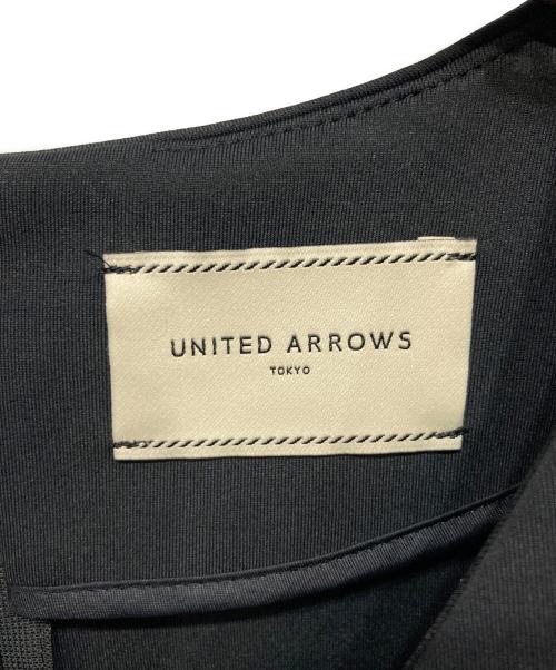 UNITED ARROWS（ユナイテッドアローズ）UNITED ARROWS (ユナイテッドアローズ) SPONGY Vネック ブラウス ブラック サイズ:36の古着・服飾アイテム