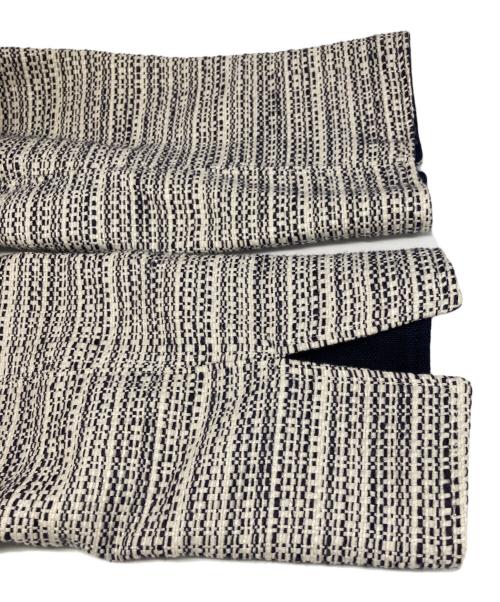 MaxMara（マックスマーラ）MaxMara (マックスマーラ) ツイード コート ネイビー×ホワイト サイズ:36の古着・服飾アイテム