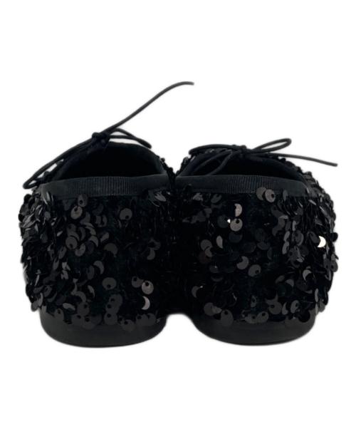 SUNNY PELLICO（サニーペリコー）SUNNY PELLICO (サニーペリコー) スパンコール バレエシューズ ブラック サイズ:35の古着・服飾アイテム