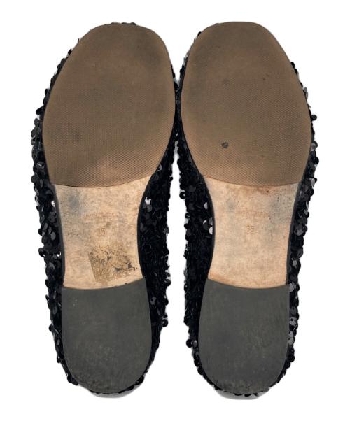 SUNNY PELLICO（サニーペリコー）SUNNY PELLICO (サニーペリコー) スパンコール バレエシューズ ブラック サイズ:35の古着・服飾アイテム