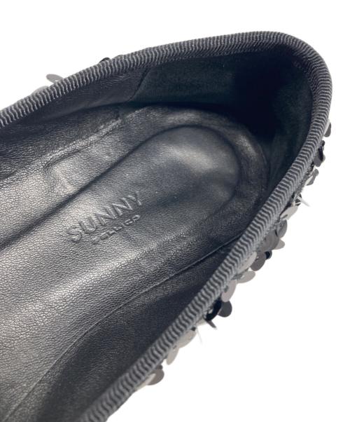 SUNNY PELLICO（サニーペリコー）SUNNY PELLICO (サニーペリコー) スパンコール バレエシューズ ブラック サイズ:35の古着・服飾アイテム