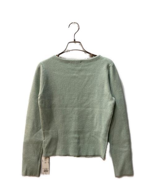 CELFORD（セルフォード）CELFORD (セルフォード) スクエアネックラメニットカーディガン グリーン サイズ:FREE 未使用品の古着・服飾アイテム