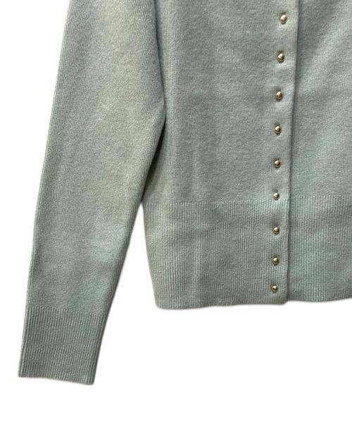 CELFORD（セルフォード）CELFORD (セルフォード) スクエアネックラメニットカーディガン グリーン サイズ:FREE 未使用品の古着・服飾アイテム