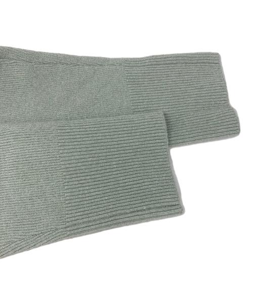 CELFORD（セルフォード）CELFORD (セルフォード) スクエアネックラメニットカーディガン グリーン サイズ:FREE 未使用品の古着・服飾アイテム