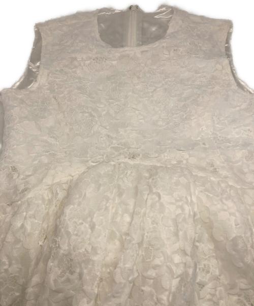 Acka.（エーシーケーエー）Acka. (エーシーケーエー) Puff Sleeve Lace Dress ホワイト サイズ:1 未使用品の古着・服飾アイテム