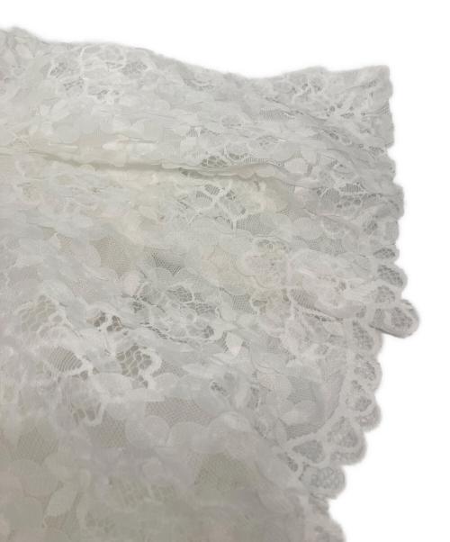 Acka.（エーシーケーエー）Acka. (エーシーケーエー) Puff Sleeve Lace Dress ホワイト サイズ:1 未使用品の古着・服飾アイテム