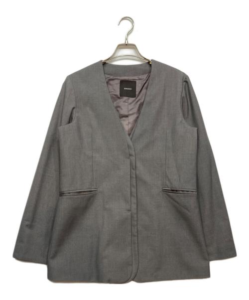 anuans（アニュアンス）anuans (アニュアンス) レイヤード カラースリット スリーブジャケット グレー サイズ:freeの古着・服飾アイテム