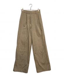 TODAYFUL（トゥデイフル）の古着「Jacquard Tuck Trousers」｜ベージュ