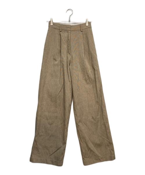 TODAYFUL（トゥデイフル）TODAYFUL (トゥデイフル) Jacquard Tuck Trousers ベージュ サイズ:Ｓの古着・服飾アイテム