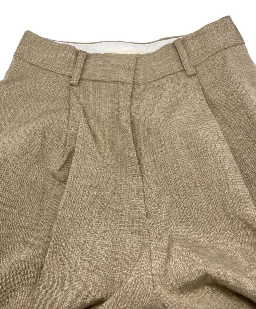 TODAYFUL（トゥデイフル）TODAYFUL (トゥデイフル) Jacquard Tuck Trousers ベージュ サイズ:Ｓの古着・服飾アイテム