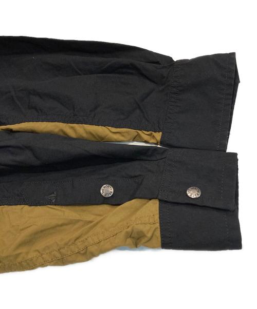 THE NORTH FACE（ザ ノース フェイス）THE NORTH FACE (ザ ノース フェイス) L/S Nuptse Shirt ブラック×カーキ サイズ:Mの古着・服飾アイテム