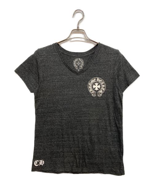 CHROME HEARTS（クロムハーツ）CHROME HEARTS (クロムハーツ) V neck Tee グレー サイズ:XXLの古着・服飾アイテム
