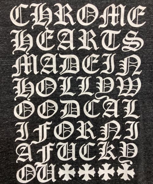 CHROME HEARTS（クロムハーツ）CHROME HEARTS (クロムハーツ) V neck Tee グレー サイズ:XXLの古着・服飾アイテム