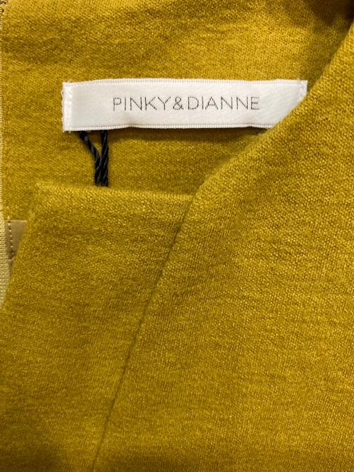 Pinky & Dianne（ピンキーアンドダイアン）Pinky & Dianne (ピンキーアンドダイアン) ステッチワークジャージワンピース イエロー サイズ:38 未使用品の古着・服飾アイテム
