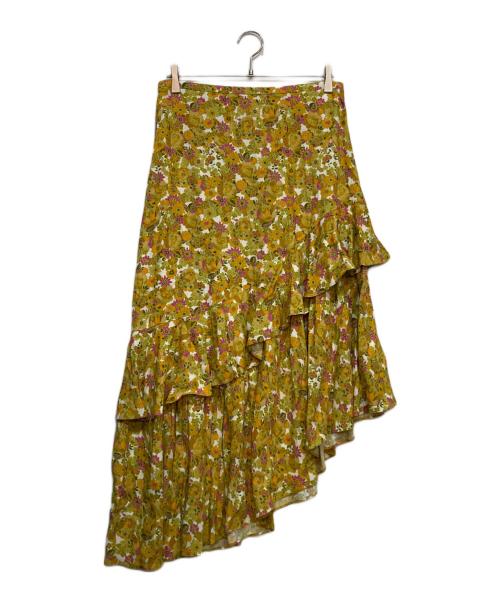ted baker（テッドベーカー）ted baker (テッドベーカー) 花柄スカート イエロー サイズ:3 未使用品の古着・服飾アイテム