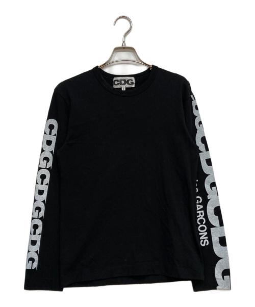 CDG（シーディージー）CDG (シーディージー) アームプリント ロングスリーブ Tシャツ ブラック サイズ:Ｓの古着・服飾アイテム