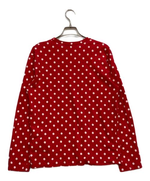 COMME des GARCONS（コムデギャルソン）COMME des GARCONS (コムデギャルソン) Polka Dot L/S T-shirt レッド サイズ:Ｓの古着・服飾アイテム
