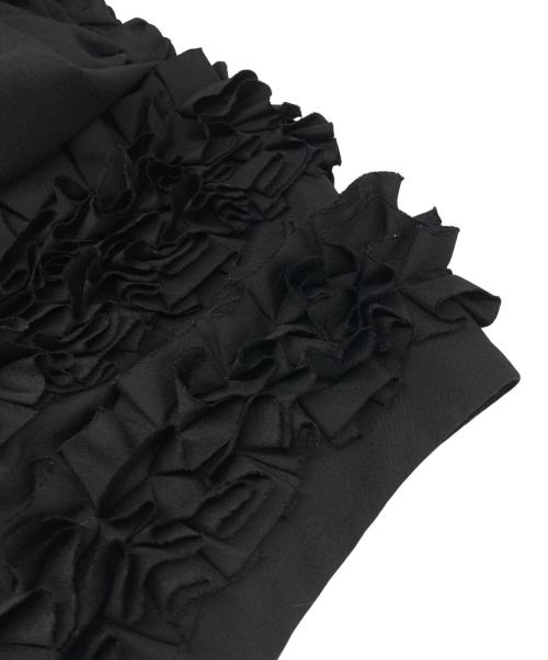 COMME des GARCONS COMME des GARCONS（コムデギャルソン コムデギャルソン）COMME des GARCONS COMME des GARCONS (コムデギャルソン コムデギャルソン) ワイド フリルパンツ ブラック サイズ:Ｓの古着・服飾アイテム