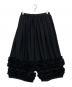 COMME des GARCONS COMME des GARCONS（コムデギャルソン コムデギャルソン）の古着「ワイド フリルパンツ」｜ブラック