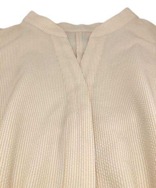 ANAYI（アナイ）ANAYI (アナイ) サッカーストレッチサイドベルト ワンピース ベージュ サイズ:36の古着・服飾アイテム
