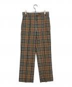 BURBERRY BLUE LABELバーバリー ブルー レーベル）の古着「ノバチェック ウールパンツ」｜ベージュ
