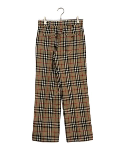 BURBERRY BLUE LABEL（バーバリー ブルー レーベル）BURBERRY BLUE LABEL (バーバリー ブルー レーベル) ノバチェック ウールパンツ ベージュ サイズ:4の古着・服飾アイテム