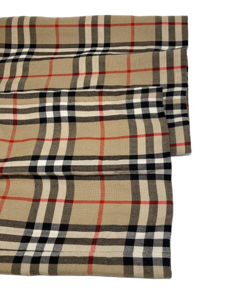 BURBERRY BLUE LABEL（バーバリー ブルー レーベル）BURBERRY BLUE LABEL (バーバリー ブルー レーベル) ノバチェック ウールパンツ ベージュ サイズ:4の古着・服飾アイテム