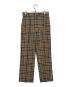 BURBERRY BLUE LABEL（バーバリー ブルー レーベル）の古着「ノバチェック ウールパンツ」｜ベージュ