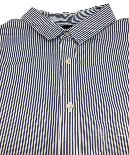 anuans（アニュアンス）anuans (アニュアンス) ストライプ スタンダードシャツ スカイブルー サイズ:FREEの古着・服飾アイテム