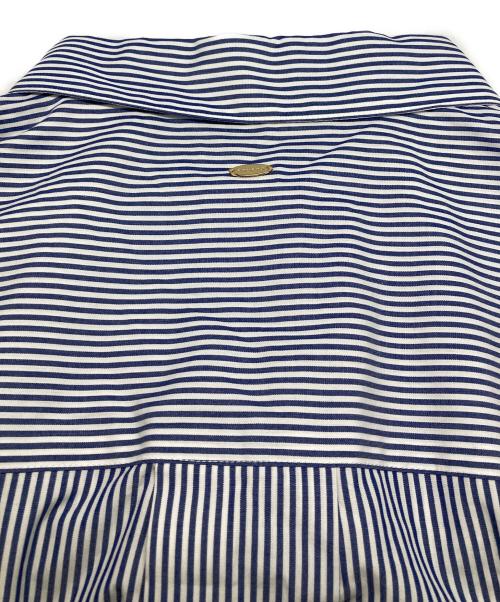 anuans（アニュアンス）anuans (アニュアンス) ストライプ スタンダードシャツ スカイブルー サイズ:FREEの古着・服飾アイテム