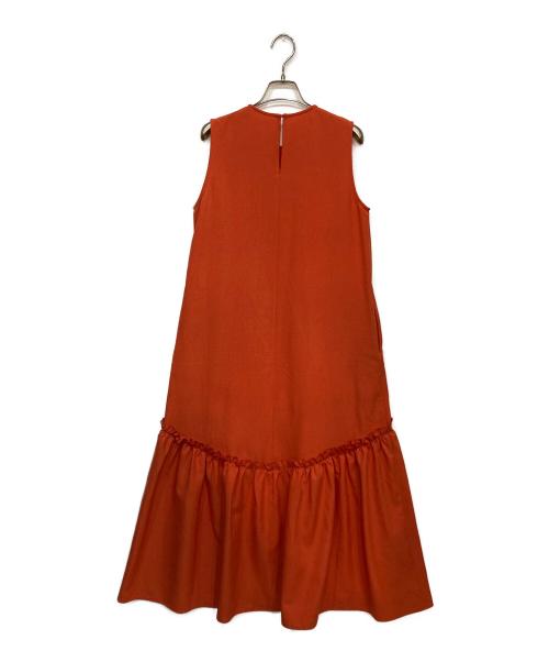 BEAUTY&YOUTH UNITED ARROWS（ビューティーアンドユースユナイテッドアローズ）BEAUTY&YOUTH UNITED ARROWS (ビューティーアンドユースユナイテッドアローズ) リネンライク ワンピース レッド サイズ:サイズ詳細参照の古着・服飾アイテム