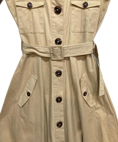 darich（ダーリッチ）darich (ダーリッチ) ドッキングトレンチワンピース ベージュ サイズ:FREEの古着・服飾アイテム