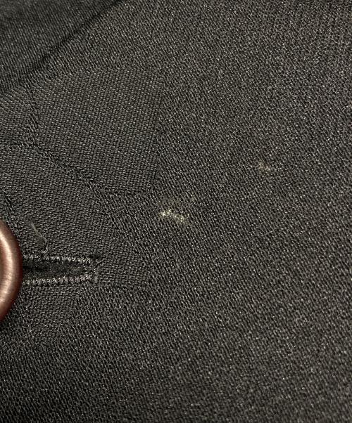 COMME des GARCONS GIRL（コムデギャルソンガール）COMME des GARCONS GIRL (コムデギャルソンガール) ポリ縮絨リボン柄コート ブラック サイズ:Ｓの古着・服飾アイテム