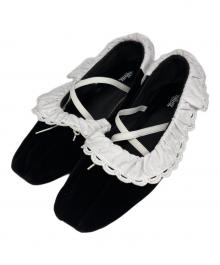 Bibiy.（ビビィ）の古着「B. LACE BALLERINAS」｜ブラック