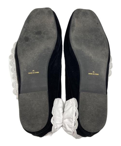 Bibiy.（ビビィ）Bibiy. (ビビィ) B. LACE BALLERINAS ブラック サイズ:XLの古着・服飾アイテム