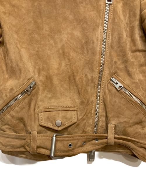ALL SAINTS（オールセインツ）ALL SAINTS (オールセインツ) スウェードダブルライダース ベージュ サイズ:34の古着・服飾アイテム