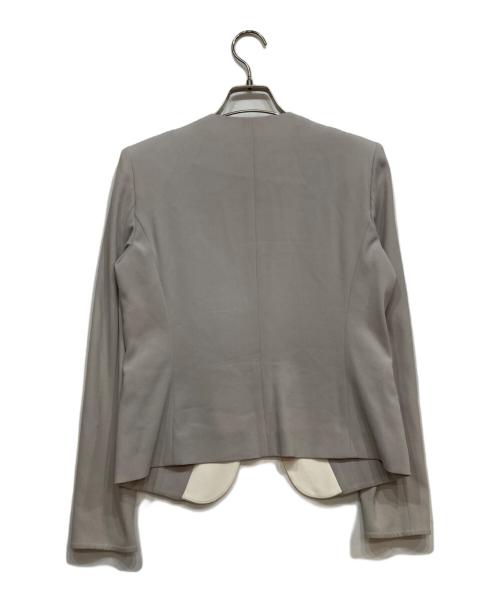 BEIGE（ベイジ）BEIGE (ベイジ) 3P CINDY ダブルカラージャケット グレー サイズ:4の古着・服飾アイテム