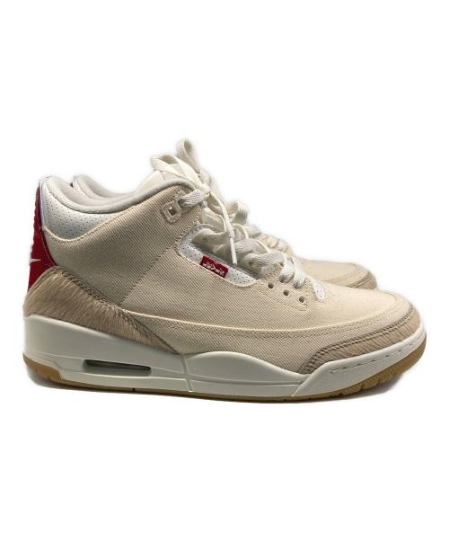NIKE（ナイキ）NIKE (ナイキ) LEVI'S (リーバイス) Air Jordan 3 Retro SP Ecru Denim ベージュ サイズ:27.5の古着・服飾アイテム