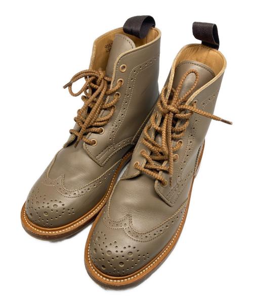 Tricker's（トリッカーズ）Tricker's (トリッカーズ) BROGUE BOOTS ベージュ サイズ:4 1/2の古着・服飾アイテム